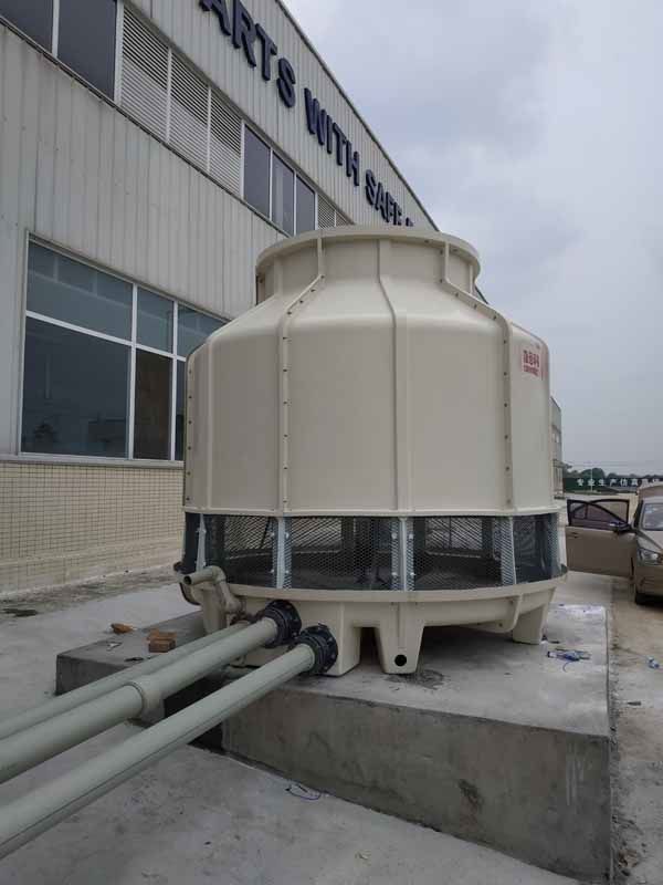 四川成都罗江GL-125T冷却塔系统安装现场
